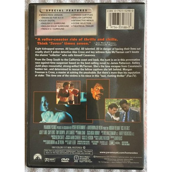 Kiss the Girls (DVD) Ashley Judd, Morgan Freeman - Picture 2 of 5